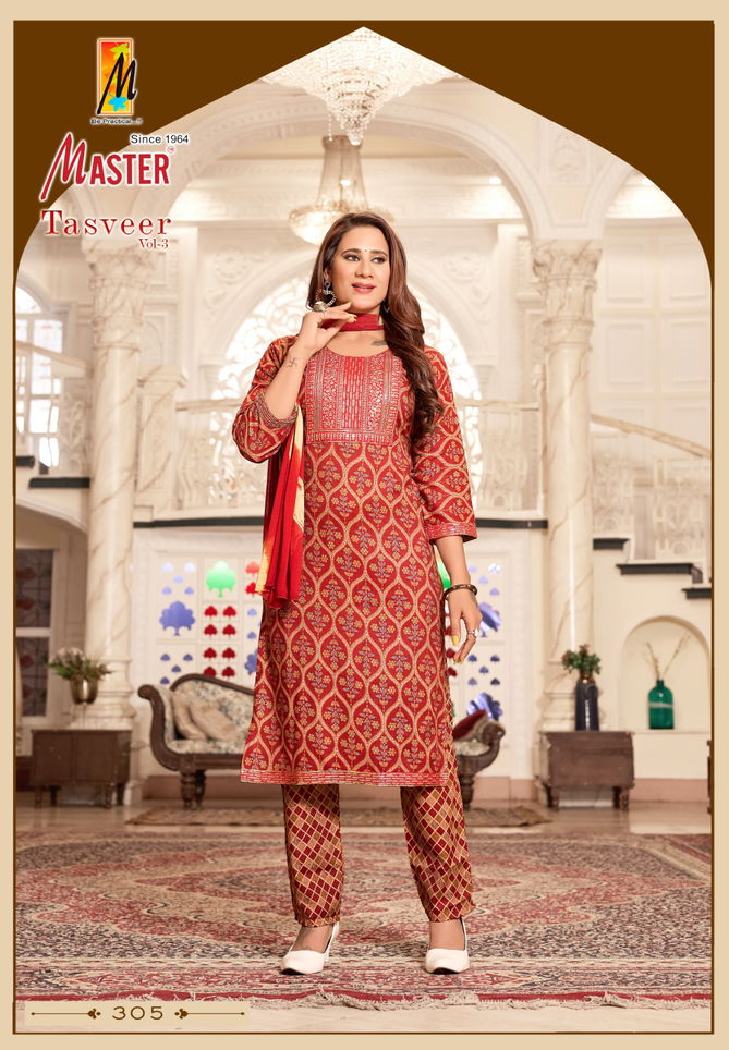 Tasveer Vol 3 By Master Capsule Printed Kurti With Bottom Dupatta Wholesale Shop In Surat